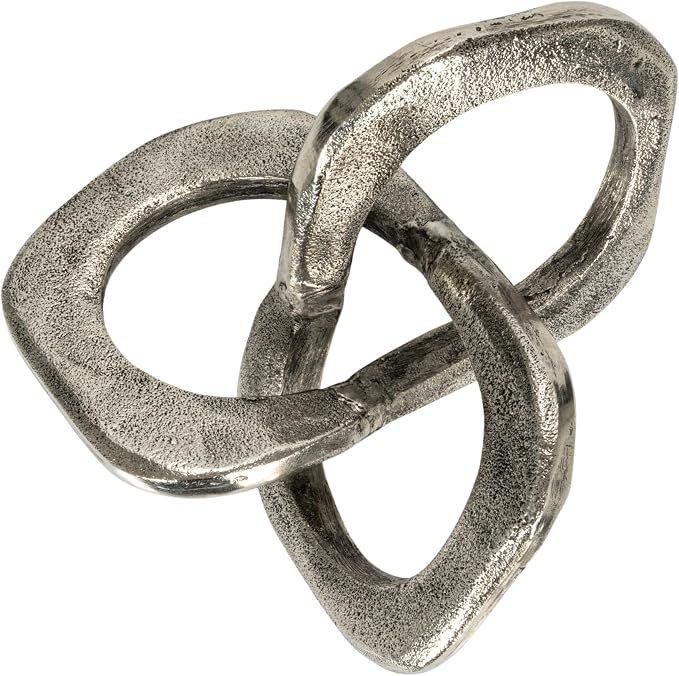 Bloomingville Antique Metal Knot Figurine, Silver