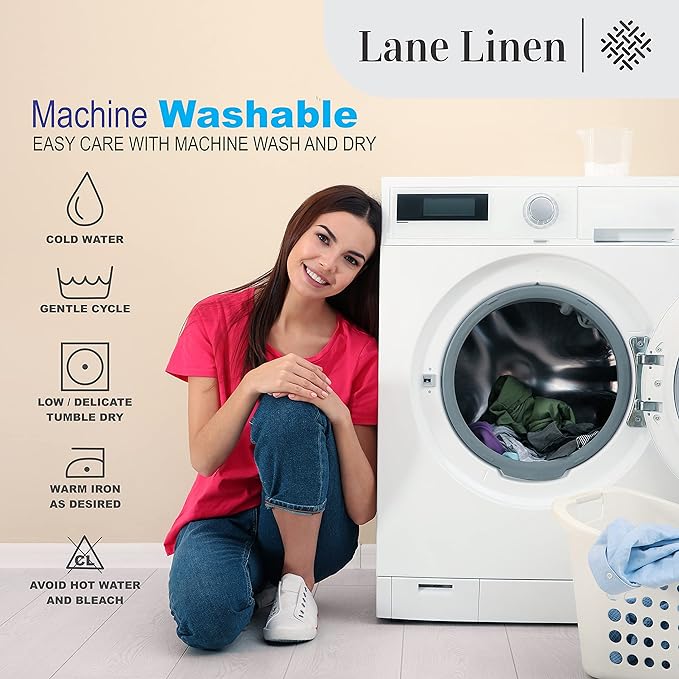 LANE LINEN 100% Egyptian Cotton Split King Sheets for Adjustable Beds - Soft & Comfy Sateen Weave Naturally Cooling Breathable Oeko Tex Certified Bed Sheets - Dark Denim