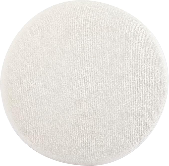 Christopher Knight Home Tatia Modern Boucle Upholstered Ottoman Coffee Table, Multi-Functional Sofa Footrest with Wooden Frame, Extra Seating for Living Room, Bedroom, Entryway, White+Natural