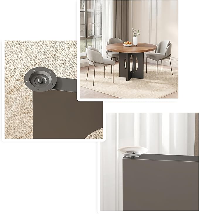 FUSHIAIPTC Heavy Duty Dining Table Base, 30 Inch Metal Leg, Modern Reinforced Steel Office Base, Glass, Wood and Marble Table Tops are All Adaptable