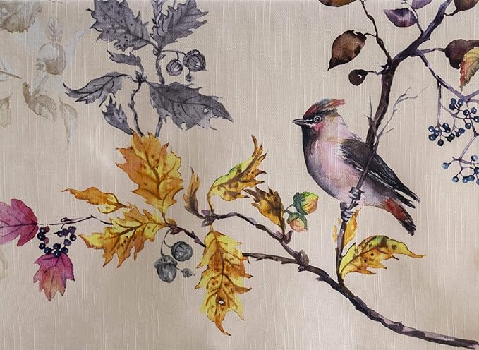 Maison d' Hermine Table Cloth Square Table 100% Cotton 60 x 60 Inches Fall Tablecloth Reusable Everyday Use for Thanksgiving Christmas Decorations Dining Farmhouse Party (Equinoxe - Beige)