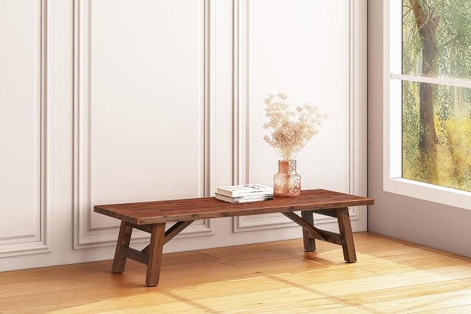 Boraam Rasmus Accent Plant Table - Chestnut Wire-Brush Finish