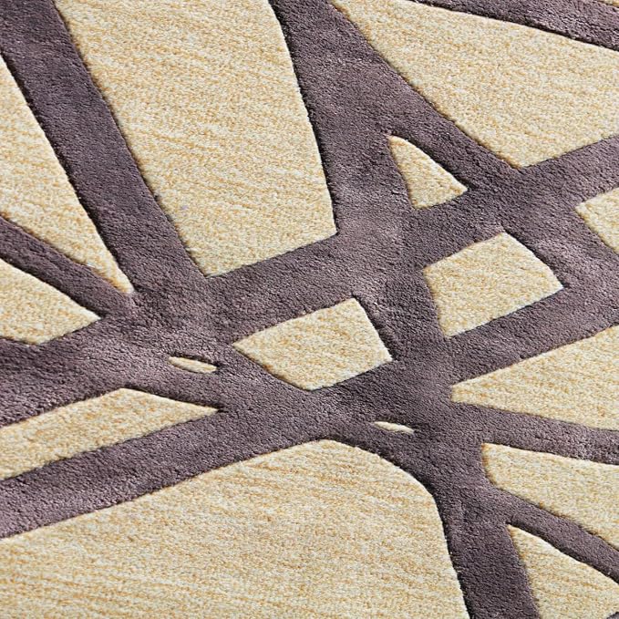 Hand Tufted Area Rug – Premium Soft Modern Carpet for Living Room, Bedroom & Home Trendy Modern Home Rug 8' x 10' (Rectangular) Cream1