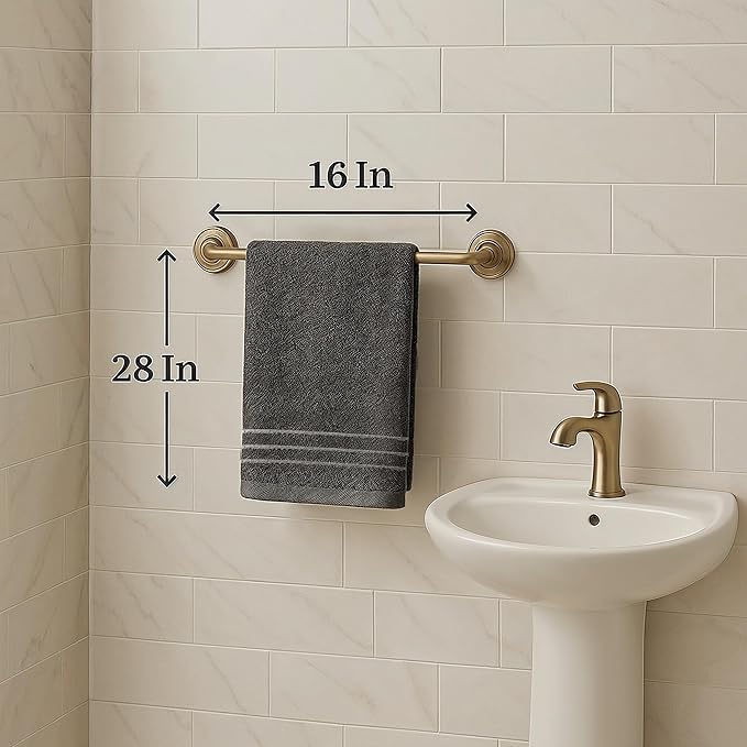 LANE LINEN Luxury Hand Towels Set of 4 (16"x28") - 100% Ringspun Cotton Hand Towel Set - Durable, Quick Dry, Ultra Soft & Highly Absorbent Hand Towels for Bathroom - Sustainably Produced - Cool Grey