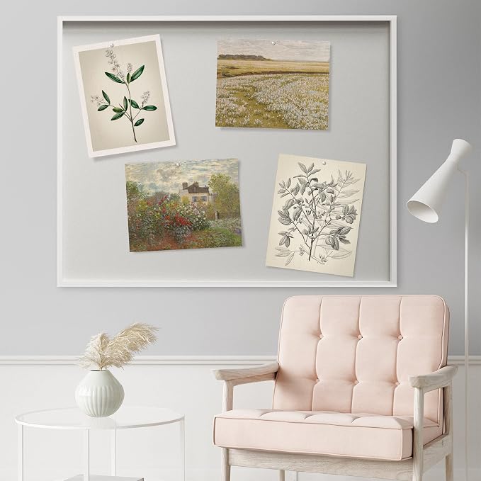 SIGNWIN Poster Bathroom Decor 11"x14"x 4, Wall Art Room Decor Multicolor for Living Room, Bedroom, Office Autumn Spring Rustic Flower Landscape Classic Vintage Retro Illustrations