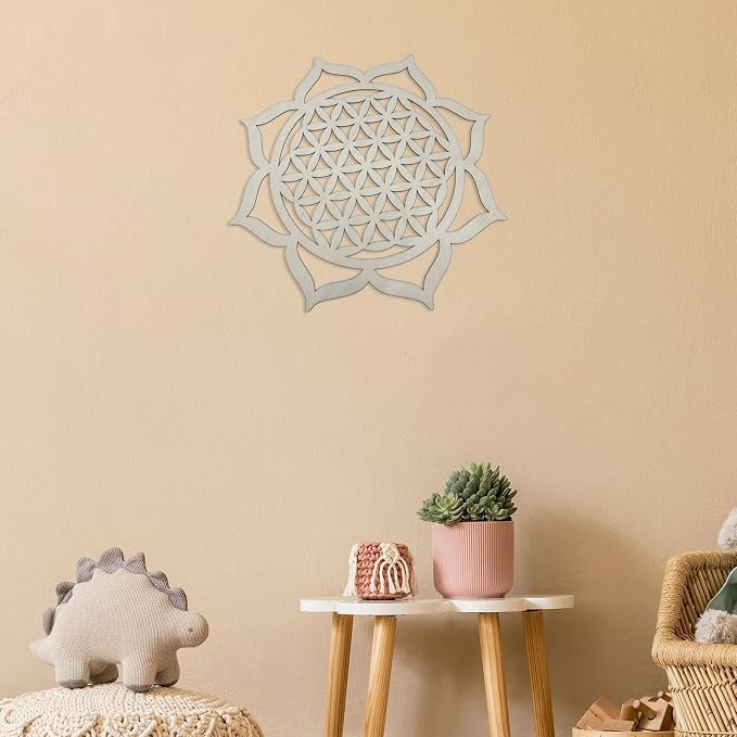 PawwJoy Geometry Wood Wall Art Hanging Decoration Collection Creative Abstract Ornament Wall Sculpture for Room Office- Style B
