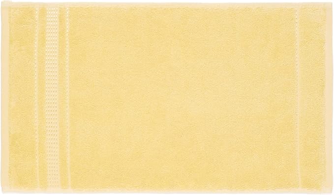 Melissa Linen 8 Piece Bath Towel Set, 2 Bath, 2 Hand, 4 Fingertip Towels - 100% Turkish Cotton, Absorbent, Quick Dry, Durable & Soft - Light Yellow