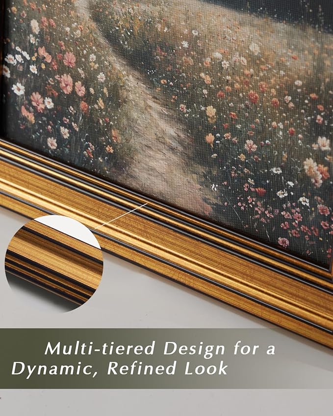HUARCEY Gold Framed Vintage Wall Art for Living Room Harvest Apples Still Life Oil Painting Artwork Shelf Decor Abstract Picture Canvas Print Farmhouse Fruit Wall Decor Bedroom Kitchen Bathroom 8"x10"