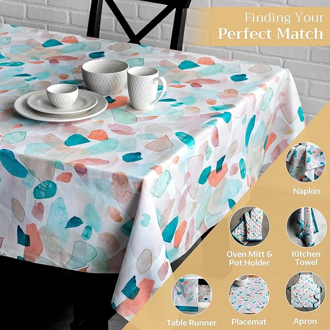 Maison d' Hermine Table Cloth Rectangle Table 100% Cotton 60 x 120 Inches Tablecloth Reusable Decorative for Dining Room Farmhouse Home Valentines Day Decorations Spring Summer - Summer Picnic