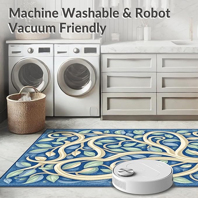 Flatwoven High Traffic Area Rug 4x6, Modern Abstract Geometric Rug Stylish Home Decor, Non Slip, Stain Resistant, Washable Area Rugs for Living Room, Bedroom (Teal, 4x6)