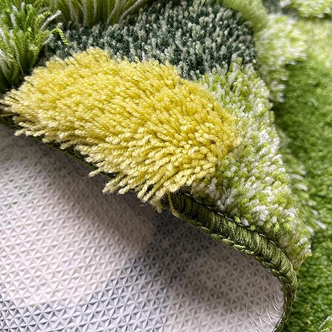UKELER Moss Area Rugs, 3D Grass Moss Runner Rug for Laundry Room Soft Shag Non Slip Washable Bath Rugs Mats for Bedroom Living Room Kids Playroom Hallway Kitchen 55''x27.5''