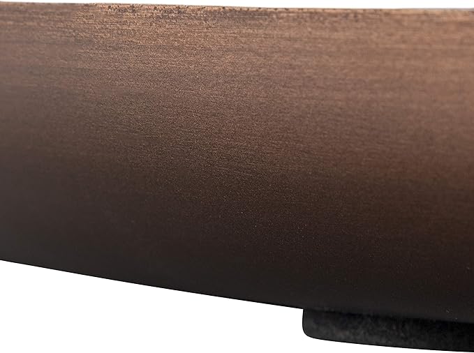 Kate and Laurel Stovring Mid-Century Round Metal Tray, 16 Inch Diameter, Bronze, Modern Tray for Serving, Storage, and Display