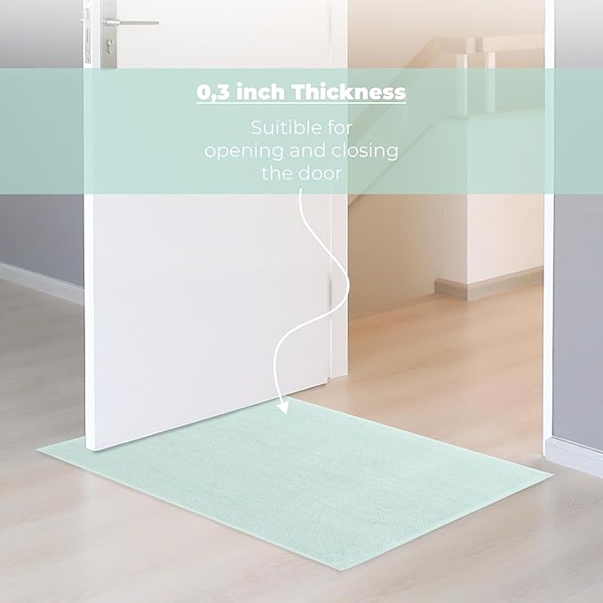 Cotton Paradise 100% Cotton Turkish Bathmat Rug, Soft Absorbent Quick Dry Non Slip, 17x24 Bathmat Rug, Mint Green