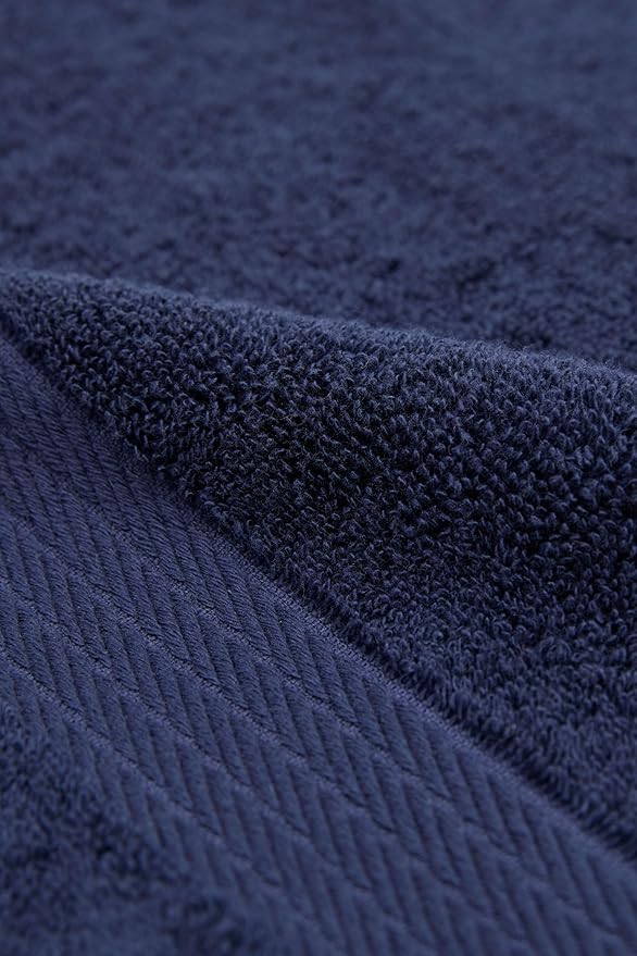 Ozdilek 2-Piece Bath Towels, 30x60 550GSM– 30x60 Inches, 100% Turkish Cotton, Luxury Quick Dry, Extra Large, Fade-Resistant, Eco-Friendly, Spa Towel, Cotton Towel (Navy Blue)