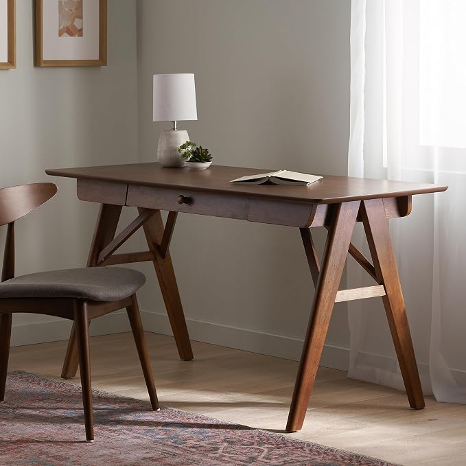 Christopher Knight Home Vienna Mid-Century Wood Desk, Walnut