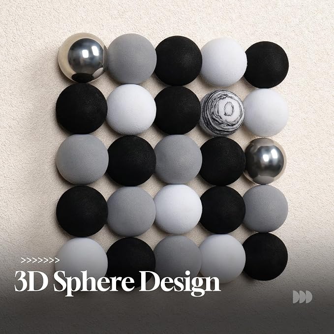Large Framed 3D Modern Wall Art Decor for Living Room, 4 Piece Black and White Geometric Artwork for Walls, Minimalist Textured Paintings Wall Decor for Dining Room, Hallway, Bedroom