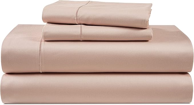 LANE LINEN Luxury 100% Egyptian Cotton Sheets California King Bed Set, Oeko-Tex Certified No Pill Fade Resistant Machine Washable Cotton Cooling Cal King Sheet Set - Sepia Rose