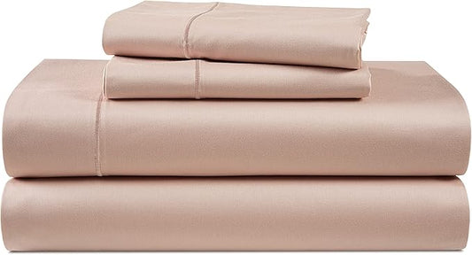 LANE LINEN Luxury 100% Egyptian Cotton Sheets California King Bed Set, Oeko-Tex Certified No Pill Fade Resistant Machine Washable Cotton Cooling Cal King Sheet Set - Sepia Rose