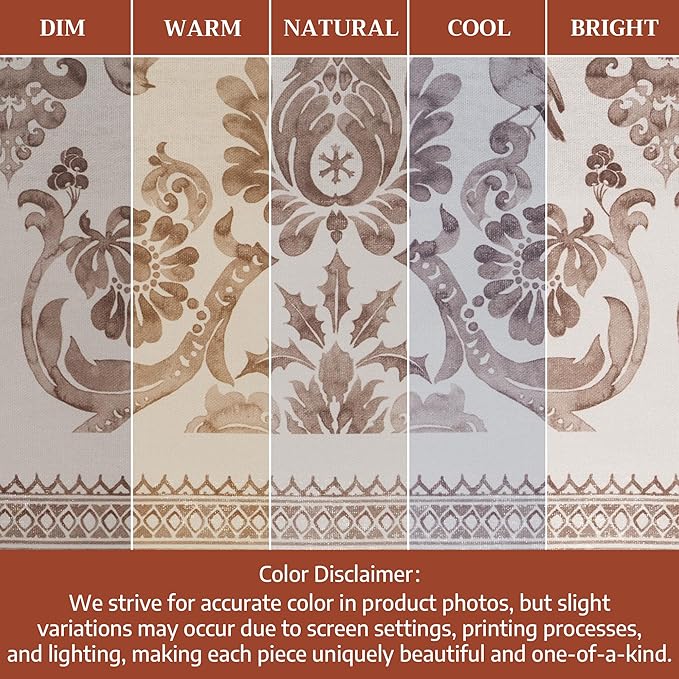 Maison d' Hermine Table Cloth Round Table 100% Cotton 63 Inches Fall Tablecloth Reusable Everyday Use for Thanksgiving Christmas Decorations Dining Farmhouse Party (Allure)