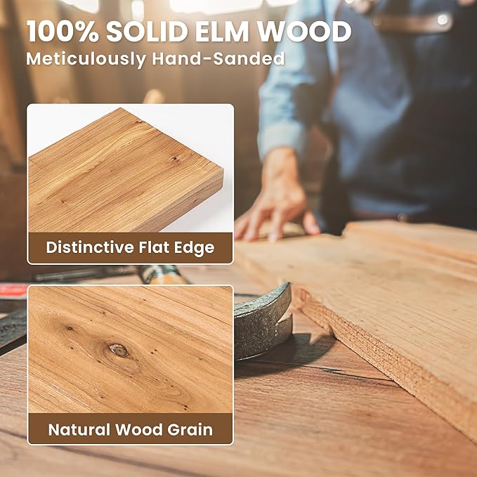 Extra Deep 48" Long Rustic Solid Wood Floating Shelves for Wall, Wall Shelves with Invisible Bracket for Living Room Bathroom Bedroom Kitchen, Set of 1, Walnut