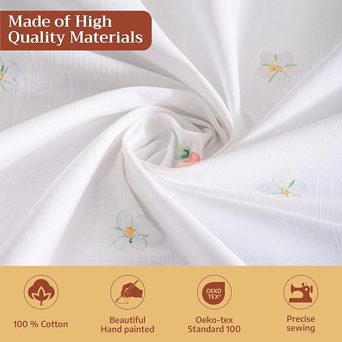 Maison d' Hermine Table Cloth Square Table 100% Cotton 54 x 54 Inches Tablecloth Reusable Decorative for Dining Room Farmhouse Home Valentines Day Decorations Spring Summer - Bunny Party