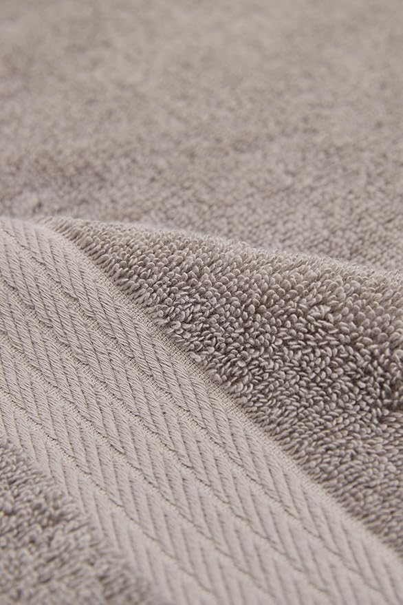 Ozdilek 2-Piece Bath Towels, 30x60 550GSM– 30x60 Inches, 100% Turkish Cotton, Luxury Quick Dry, Extra Large, Fade-Resistant, Eco-Friendly, Spa Towel, Cotton Towel (Light Grey)