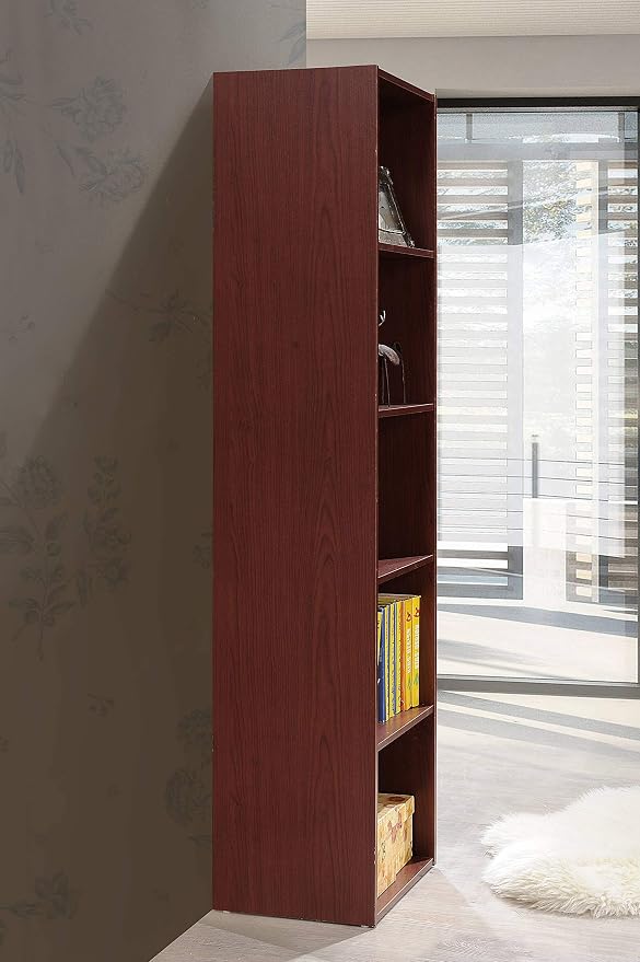Hodedah 5 Shelf Bookcase and Office Organizer