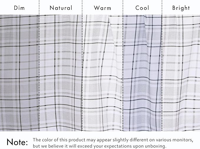RUVANTI 100% Cotton Percale Sheets King Size 6 Piece Set, Cooling Bed Sheets for Hot Sleepers, Deep Pocket 16”, Breathable Lightweight & Durable, Crisp Hotel Style Sheets, Open Check