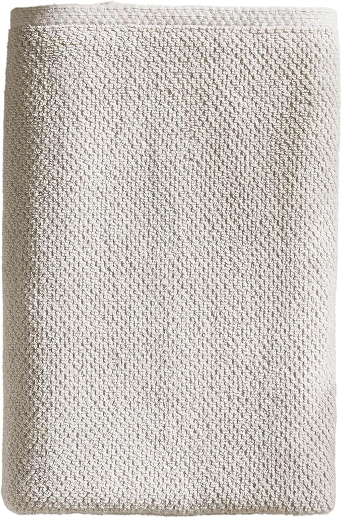 Great Bay Home Taupe Bath Towel – 100% Cotton Single Towel 54"x27", Absorbent & Quick-Drying, Soft & Durable