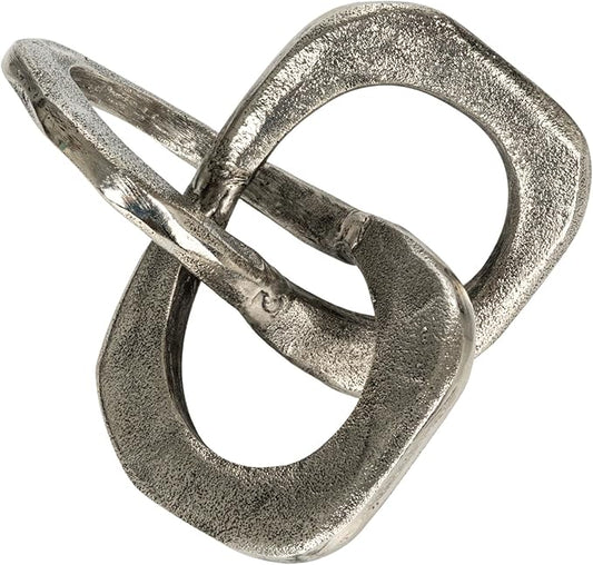 Bloomingville Antique Metal Knot Figurine, Silver