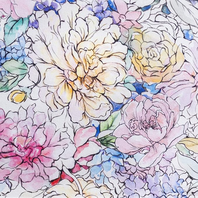 Maison d' Hermine Table Cloth Rectangle Table 100% Cotton 60 x 120 Inches Tablecloth Reusable Decorative for Dining Room Farmhouse Home Valentines Day Decorations Spring Summer - Floral Love
