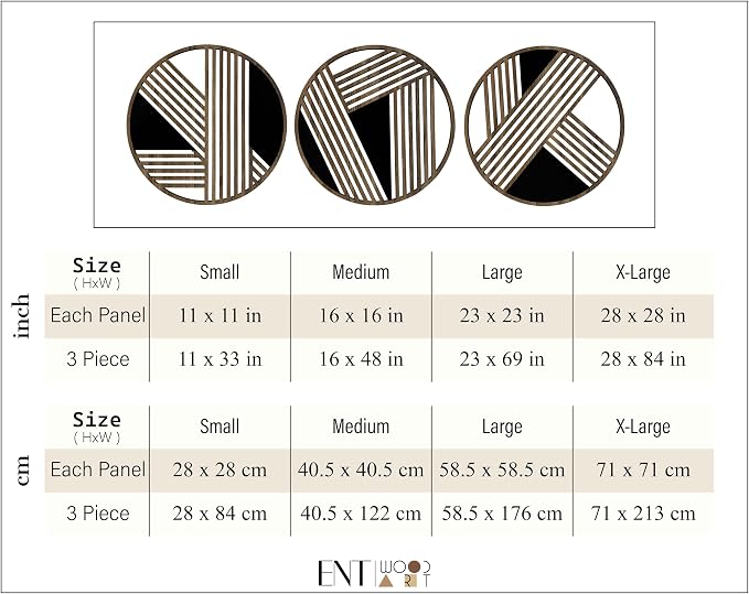 Round Art Deco Wood Wall Art, Geometric Wood Wall Decor, Abstract Lines Wooden Wall Art, Large Round Wooden Wall Panels, Home Decor Gift