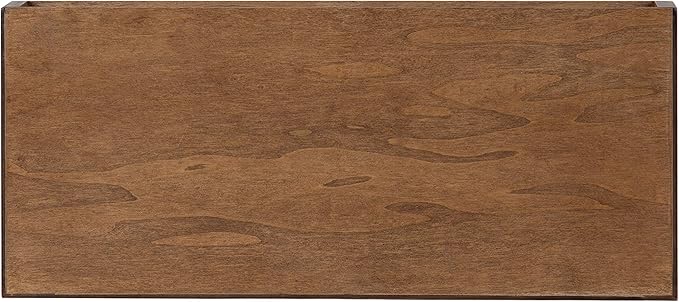 Kate and Laurel Havlock Modern Floating Shelves, Set of 2, Rustic Brown, Sophisticated Storage and Display Shelves for Wall