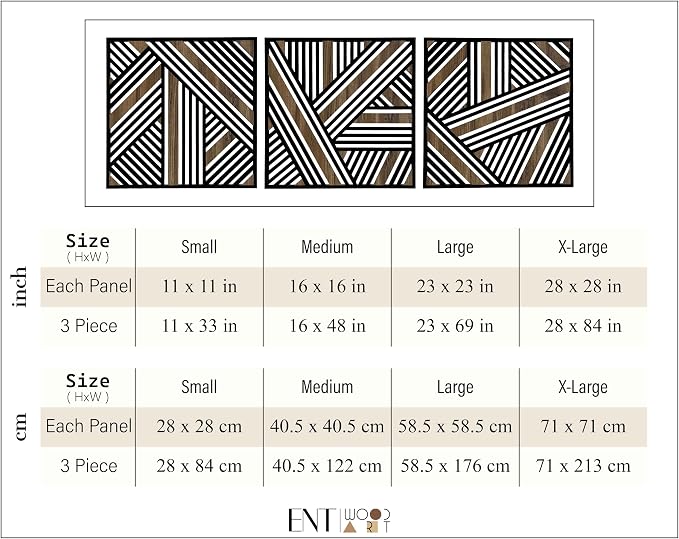 Art Deco Wall Art Wood Panels, Wood Wall Art Large, Geometric Lines Wooden Wall Decoration, Wood Wall Decor for Art Deco Interior Design