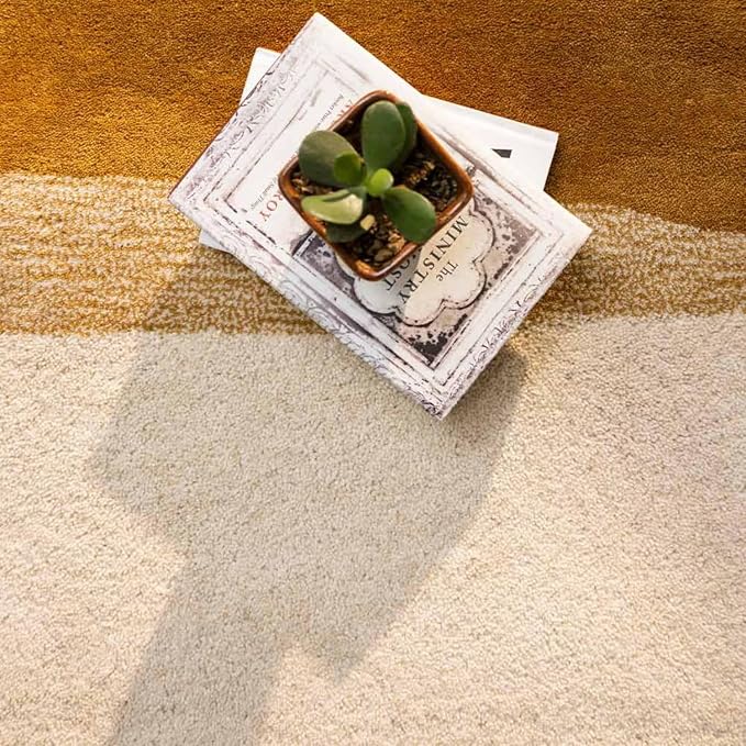 Hand Tufted Area Rug – Premium Soft Modern Carpet for Living Room, Bedroom & Home Trendy Modern Home Rug 4'7" x 6'7" (Rectangular) Blush Pink