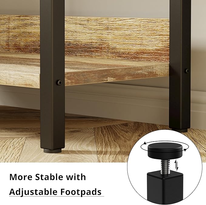 IRONCK Book Shelf, Bookshelves and Bookcases, 5 Tiers Bookshelf with Baffles, Large Bookshelf with Metal Shelving, Triple Wide Shelves for Living Room, Home Office
