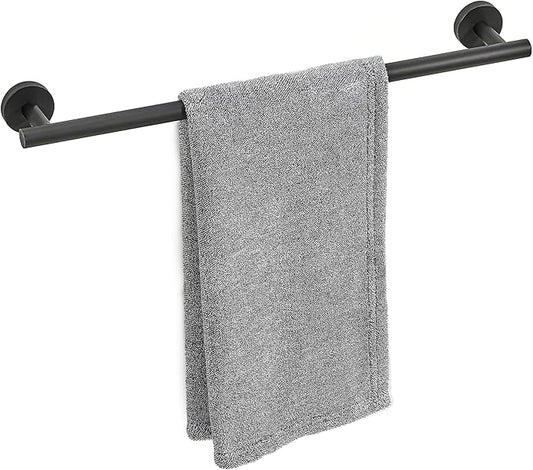 Matte Black Towel Bar, 18 Inch Towel Racks for Bathroom Wall Mounted, Thicken SUS304 Stainless Steel Heavy Duty Hand Towel Holder Organizer, Bathroom Accessories, Total Length 20.5 Inch