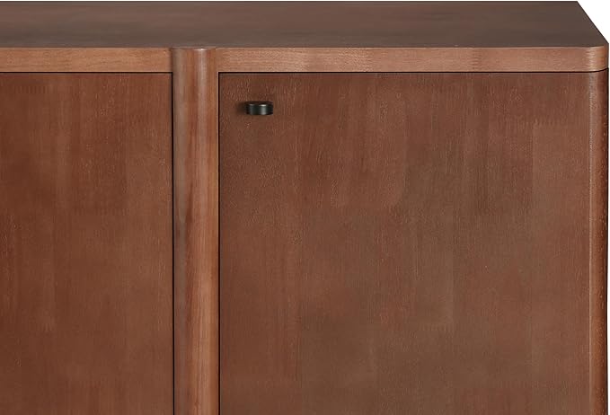 Christopher Knight Home Austen Retro Minimalist Wooden Storage Sideboard, Living Room Cupboard with Shelves, Dining Room/Kitchen Buffet Cabinet, Entryway Display Table, Home Office Credenza, Espresso