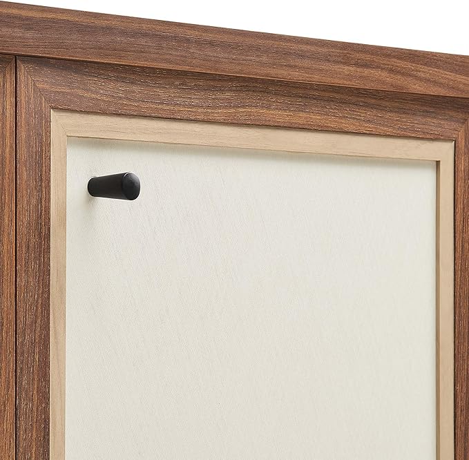 Modway Capri 33 Inch Sideboard Walnut, Hallway or Entryway Storage Cabinet with Doors, Mid-Century Modern Buffet Table or Credenza for Living or Dining Room
