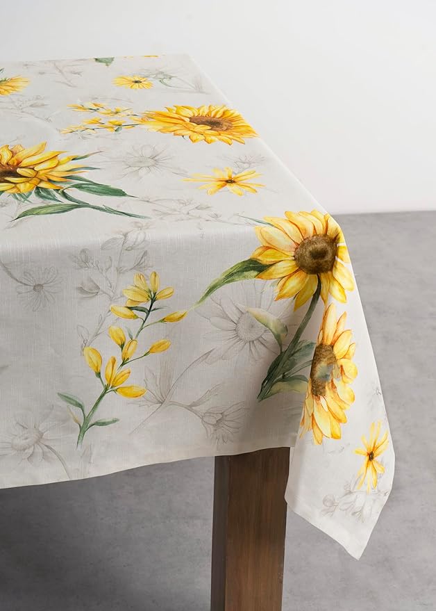 Maison d' Hermine Table Cloth Rectangle Table 100% Cotton 60 x 90 Inches Tablecloth Reusable Decorative for Dining Room Farmhouse Home Valentines Day Decorations Spring Summer - Candice