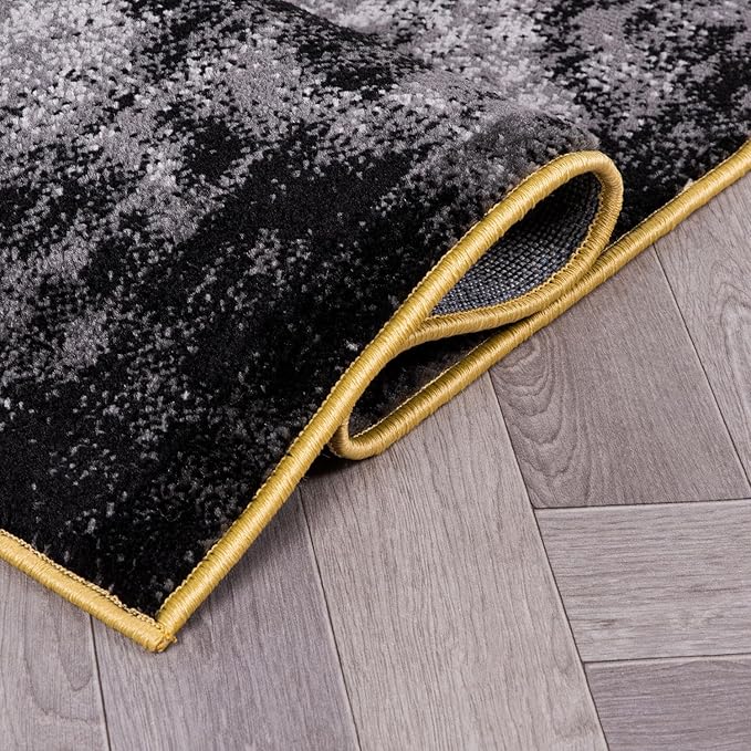 Rugshop Modern Abstract Design Non Shedding Soft Ideal for Living Room,Bedroom,Kitchen Area Rug 7' 10" x 10' Yellow
