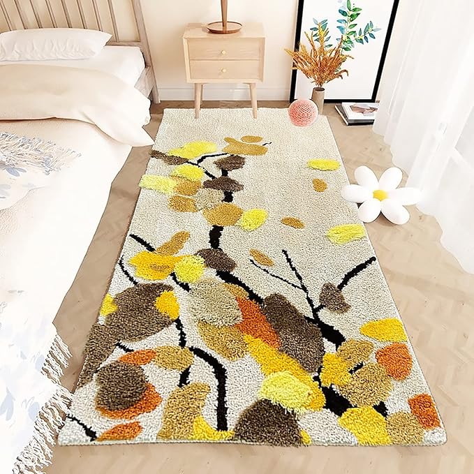 UKELER Soft Shag Moss Rugs Non Slip Washable Decorative Rugs for Bedroom Playroom Hallway Home Decor 55''x27.5''