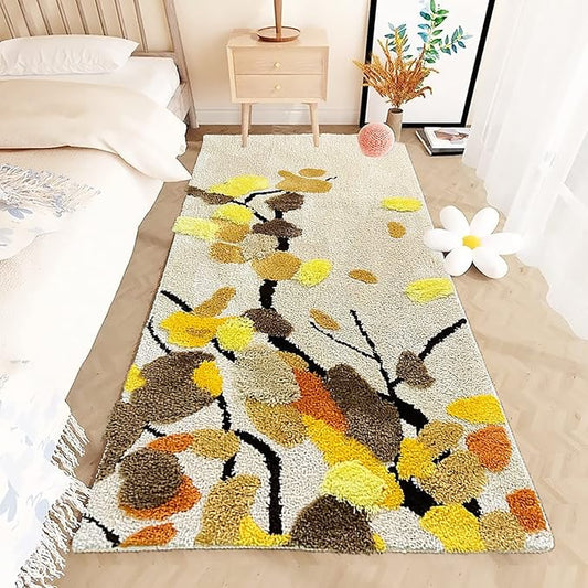 UKELER Soft Shag Moss Rugs Non Slip Washable Decorative Rugs for Bedroom Playroom Hallway Home Decor 55''x27.5''