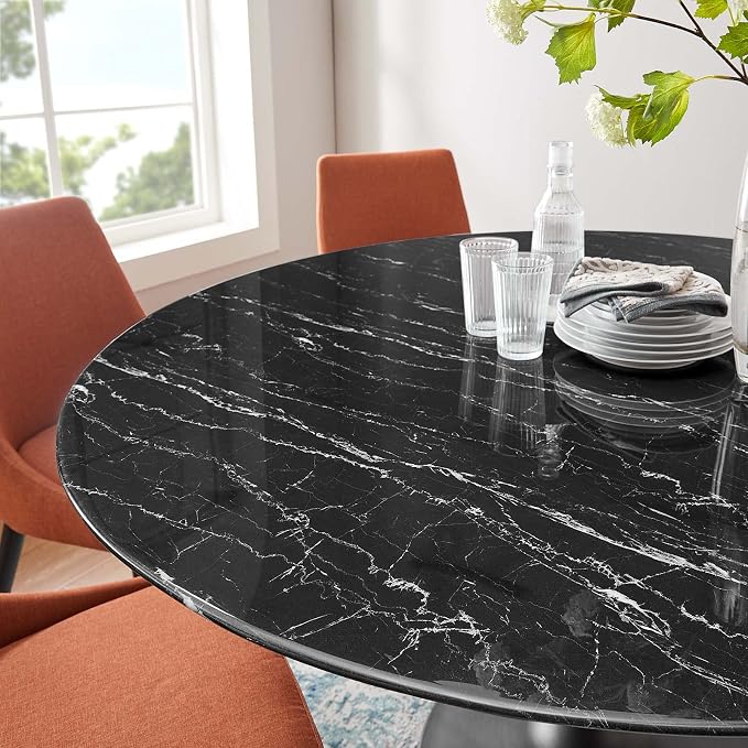 Modway Lippa Dining Table, 60", Black Black