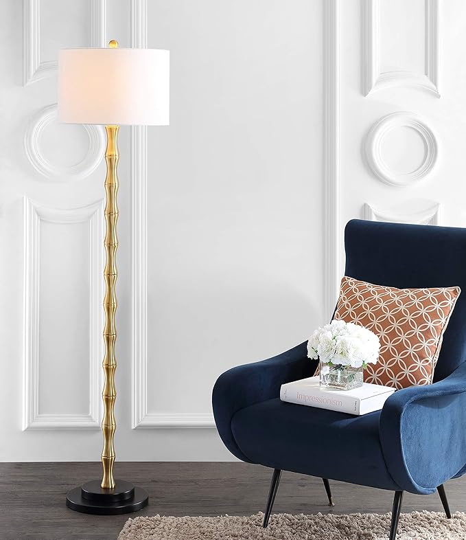 Safavieh Lighting Kolten Antique Brass 60.5-inch Floor Lamp (LED Bulb Included)