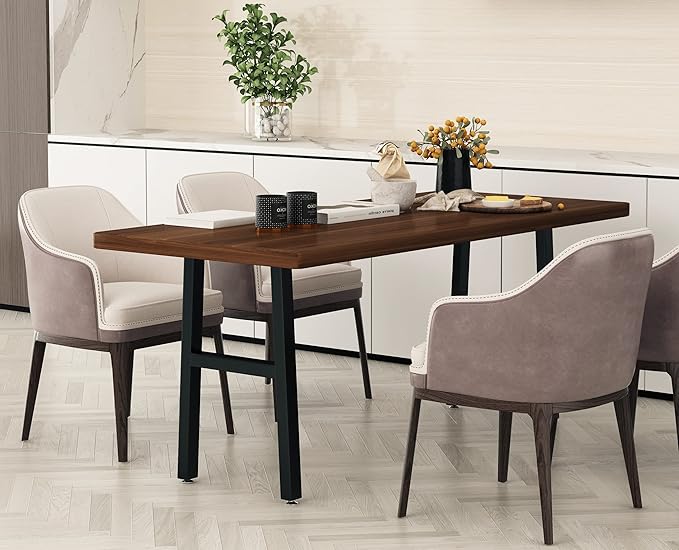 Metal Table Legs 28”Height 17.7”Wide Heavy Duty Desk Legs DIY Furniture Legs for Dining Table,Coffee Table,Office Desk