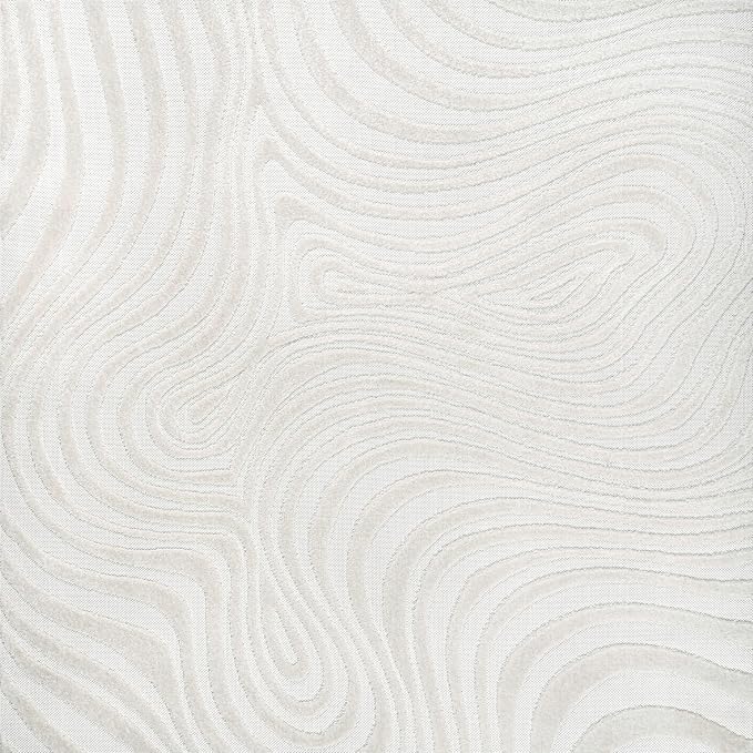 JONATHAN Y Maribo High-Low Abstract Striped Cream/Ivory 6x6 Square Indoor/Outdoor Area Rug, Pet Friendly, Non-Shedding, Stain Resistant, Easy-Cleaning for Backyard, Patio, Porch (SCN103A-6SQ)
