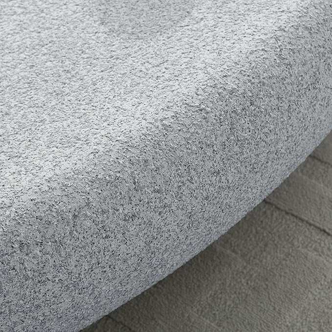 55" Coffee Table Irregular Fiberglass Matte Rock Center Table for Living Room Apartment, No Assembly