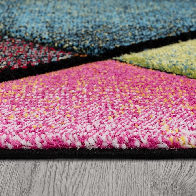 Paco Home Colorful Runner Rug with Geometric Diamonds in Multicolor, Size: 2'8" x 9'10"