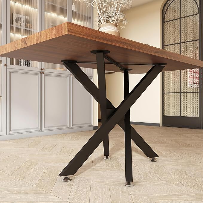 FUSHIAIPTC 30 Inch Metal Table Legs, Heavy Duty Desk Legs Holds 1000lbs Combinatorial Dining Table Legs for Wood, Glass, Marble Tabletop, Table Base Come in a Golden Ratio Design